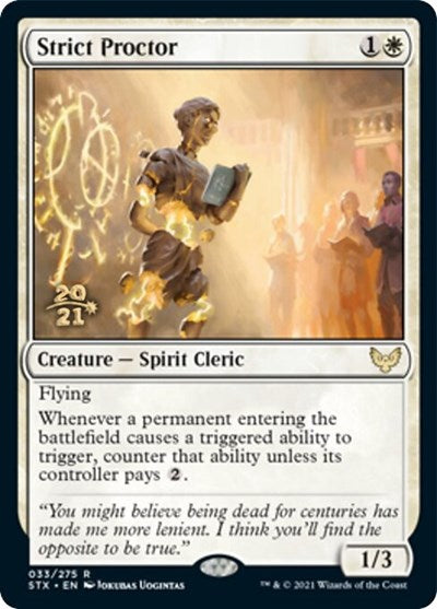 Strict Proctor [Strixhaven: School of Mages Prerelease Promos] | Deep Dive Games St. Marys