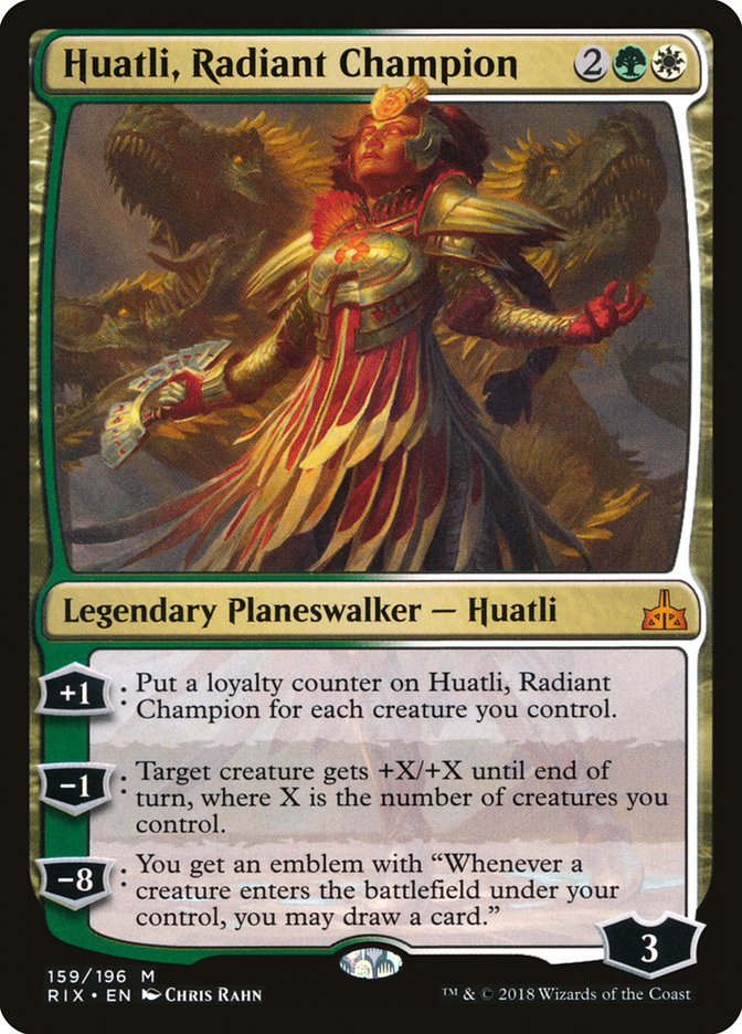 Huatli, Radiant Champion [Rivals of Ixalan] | Deep Dive Games St. Marys