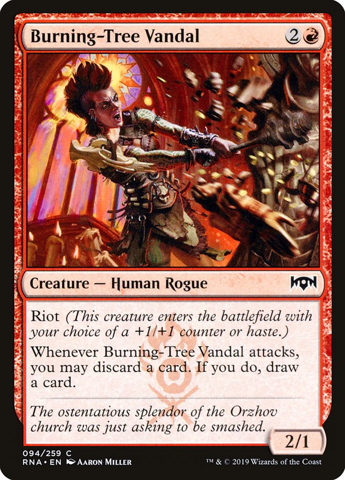 Burning-Tree Vandal [Ravnica Allegiance] | Deep Dive Games St. Marys