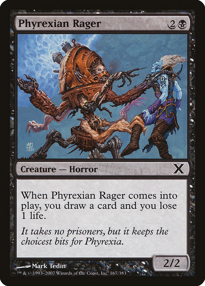 Phyrexian Rager [Tenth Edition] | Deep Dive Games St. Marys