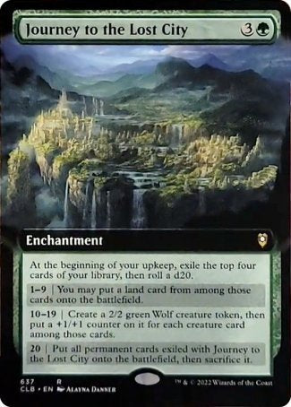 Journey to the Lost City (Extended Art) [Commander Legends: Battle for Baldur's Gate] | Deep Dive Games St. Marys