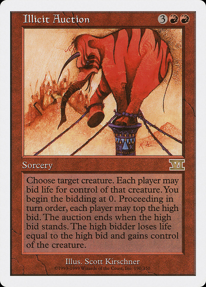 Illicit Auction [Classic Sixth Edition] | Deep Dive Games St. Marys