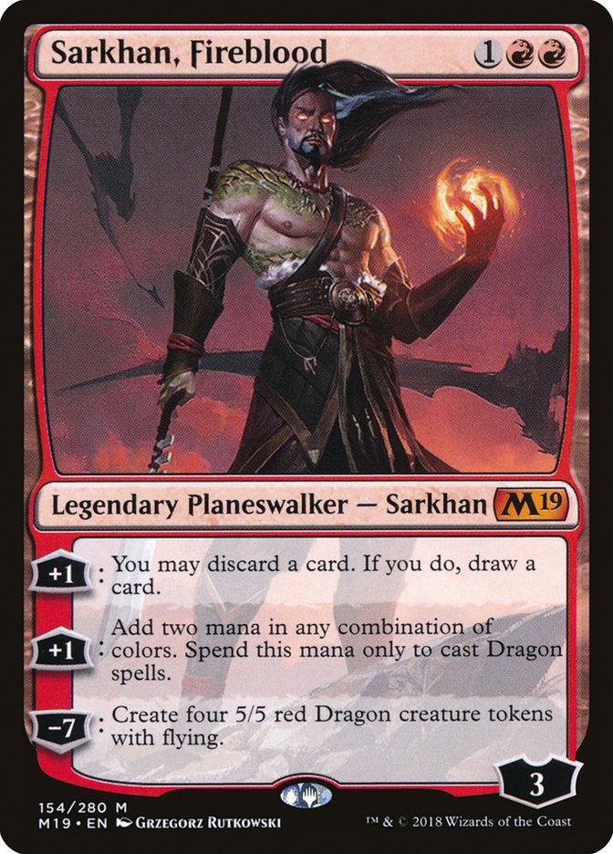 Sarkhan, Fireblood [Core Set 2019] | Deep Dive Games St. Marys