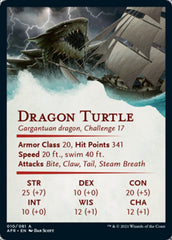 Dragon Turtle Art Card [Dungeons & Dragons: Adventures in the Forgotten Realms Art Series] | Deep Dive Games St. Marys