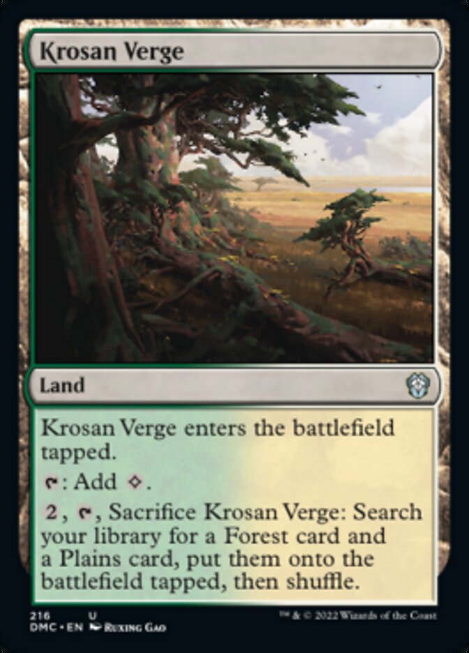 Krosan Verge [Dominaria United Commander] | Deep Dive Games St. Marys