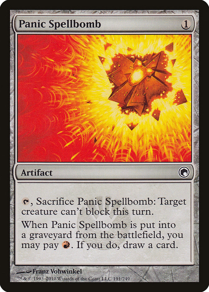 Panic Spellbomb [Scars of Mirrodin] | Deep Dive Games St. Marys