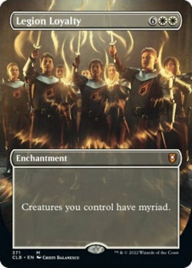 Legion Loyalty (Borderless Alternate Art) [Commander Legends: Battle for Baldur's Gate] | Deep Dive Games St. Marys