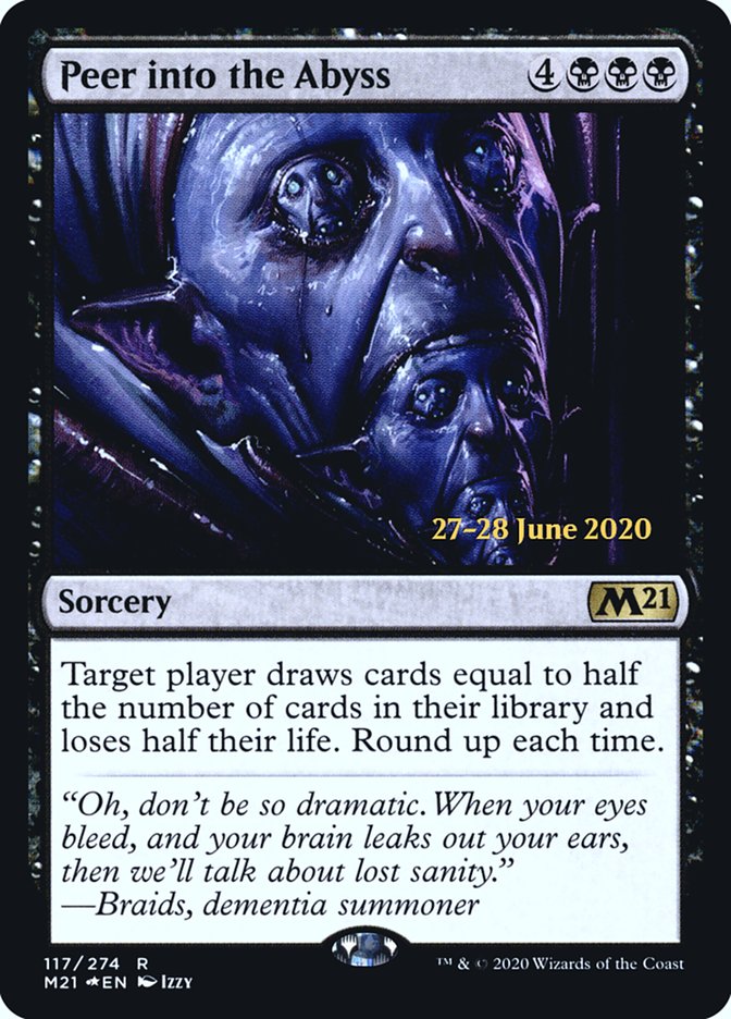 Peer into the Abyss [Core Set 2021 Prerelease Promos] | Deep Dive Games St. Marys