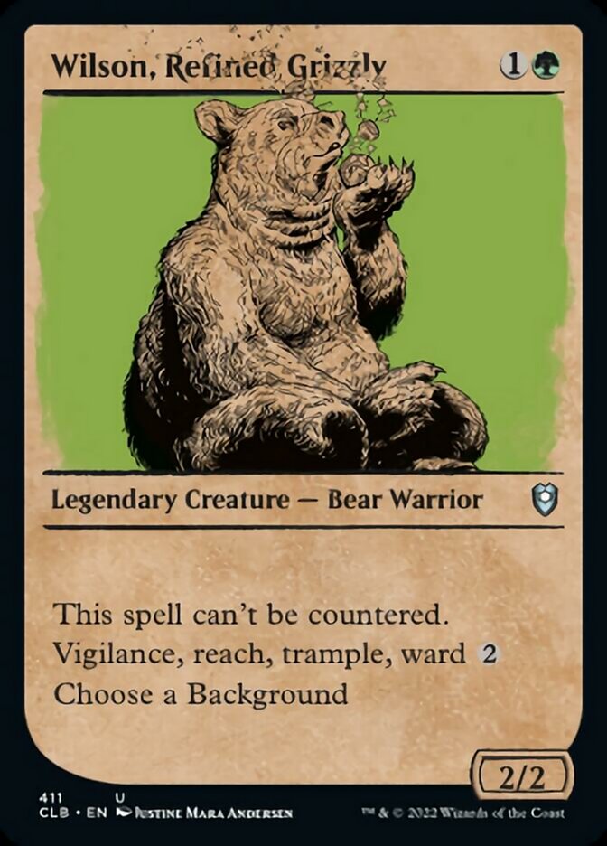Wilson, Refined Grizzly (Showcase) [Commander Legends: Battle for Baldur's Gate] | Deep Dive Games St. Marys