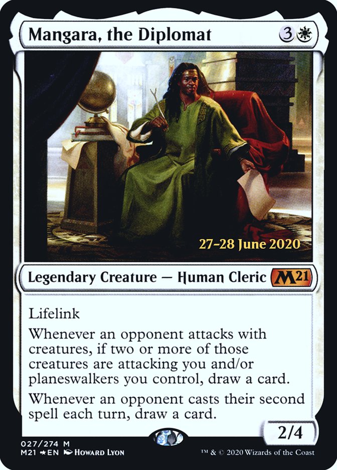 Mangara, the Diplomat [Core Set 2021 Prerelease Promos] | Deep Dive Games St. Marys