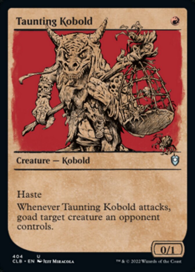 Taunting Kobold (Showcase) [Commander Legends: Battle for Baldur's Gate] | Deep Dive Games St. Marys