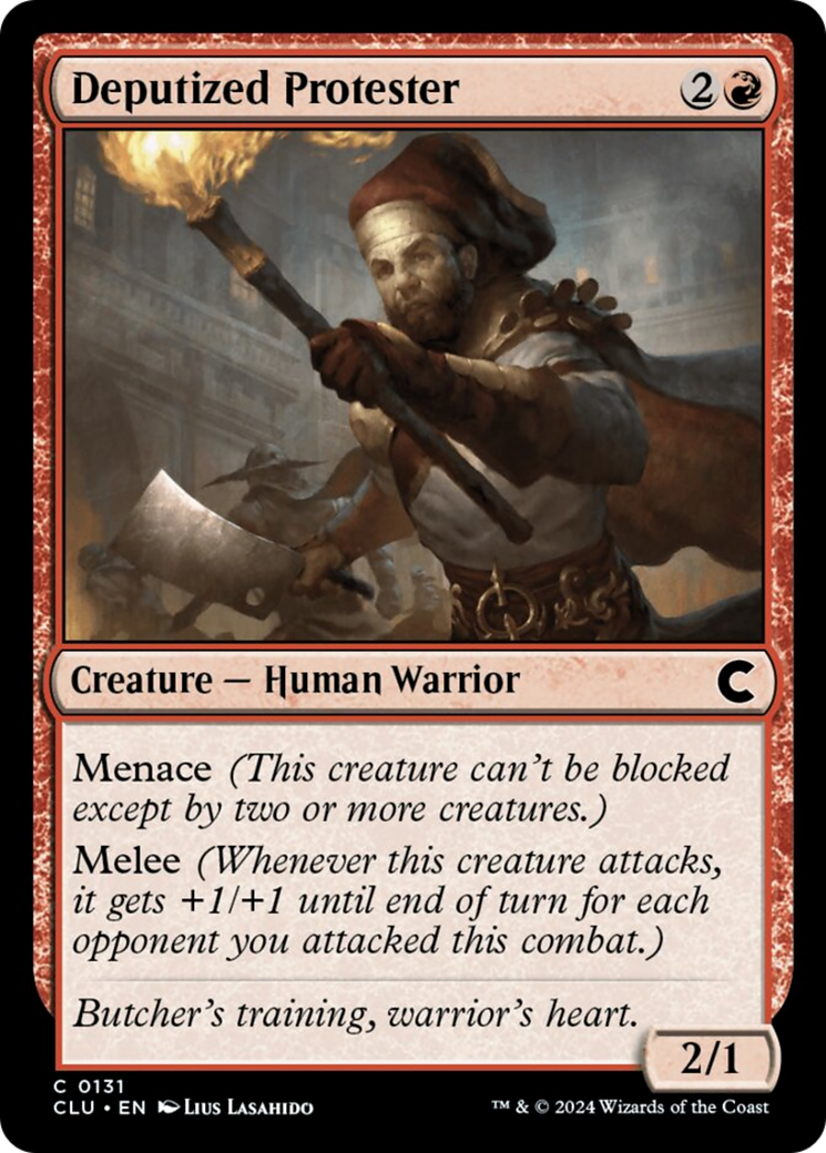 Deputized Protester [Ravnica: Clue Edition] | Deep Dive Games St. Marys
