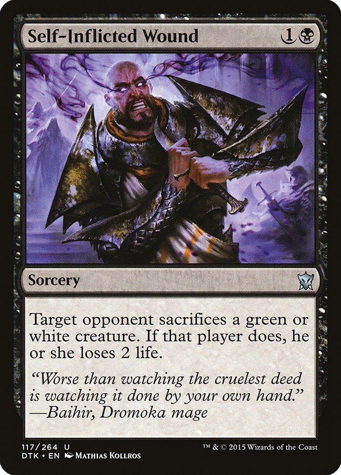 Self-Inflicted Wound [Dragons of Tarkir] | Deep Dive Games St. Marys