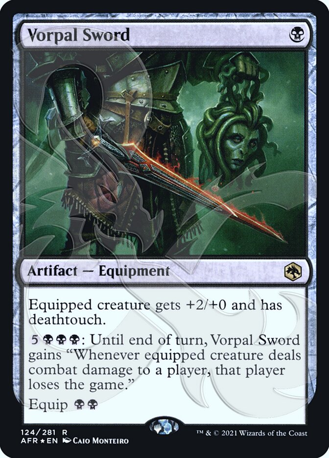 Vorpal Sword (Ampersand Promo) [Dungeons & Dragons: Adventures in the Forgotten Realms Promos] | Deep Dive Games St. Marys