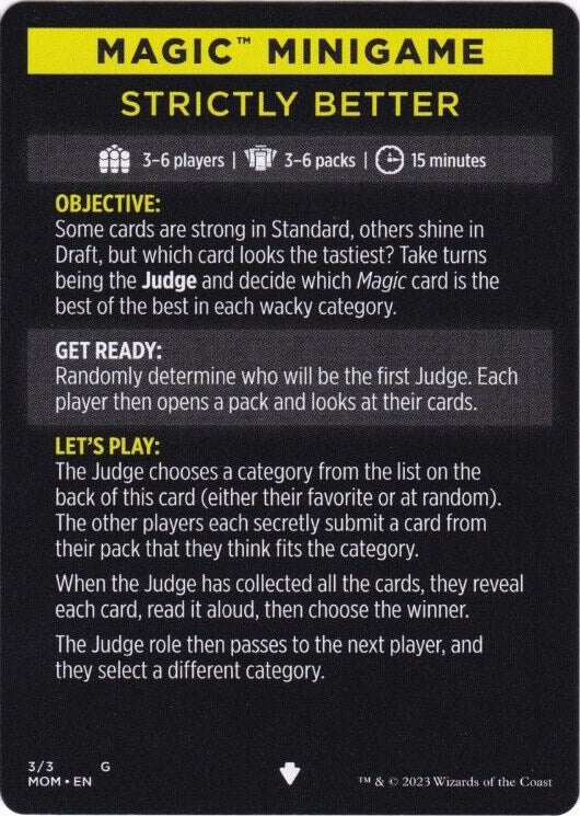 Strictly Better (Magic Minigame) [March of the Machine Minigame] | Deep Dive Games St. Marys