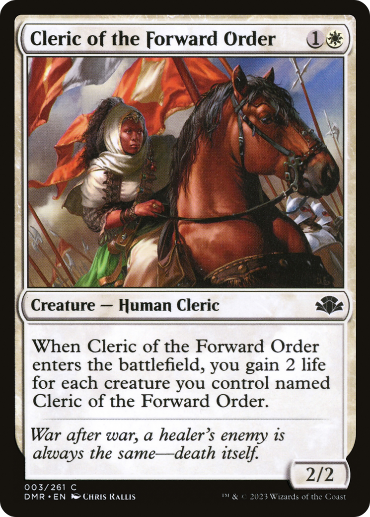 Cleric of the Forward Order [Dominaria Remastered] | Deep Dive Games St. Marys