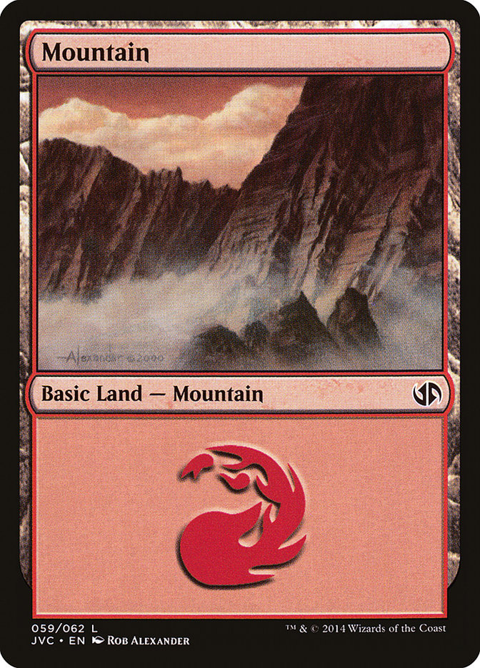 Mountain (59) [Duel Decks Anthology] | Deep Dive Games St. Marys