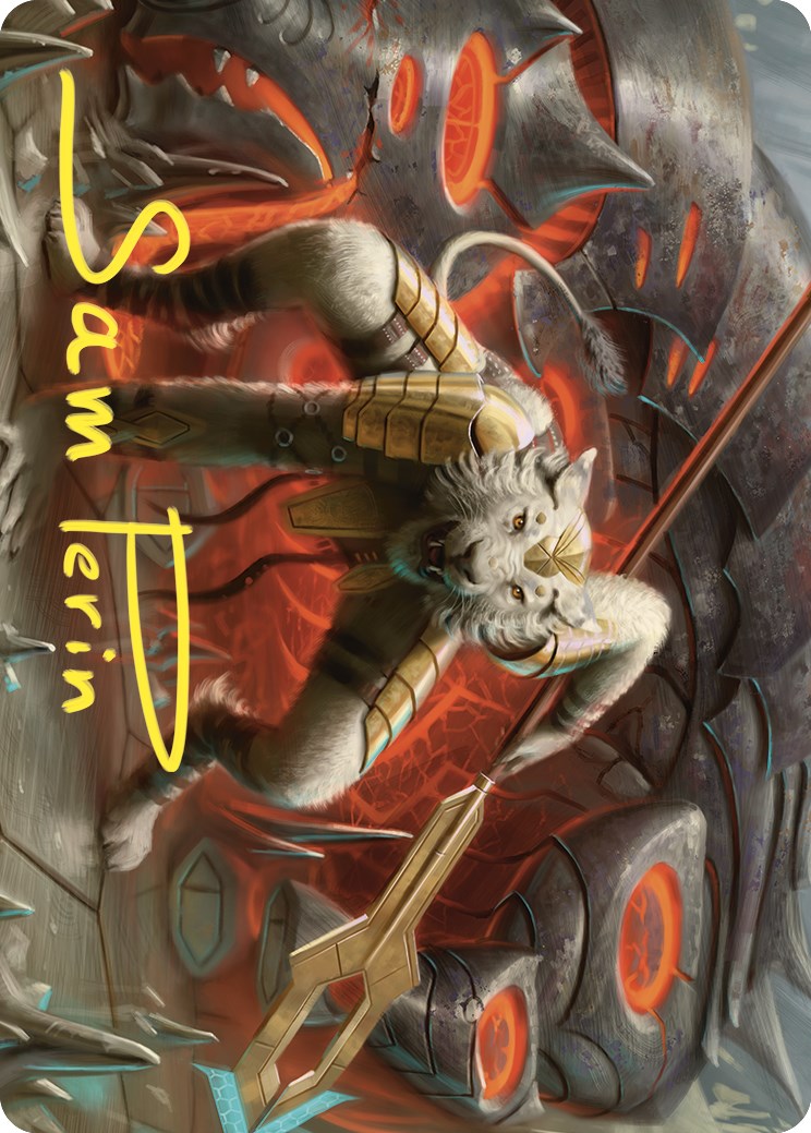 Sunspear Shikari Art Card (Gold-Stamped Signature) [Commander Masters Art Series] | Deep Dive Games St. Marys