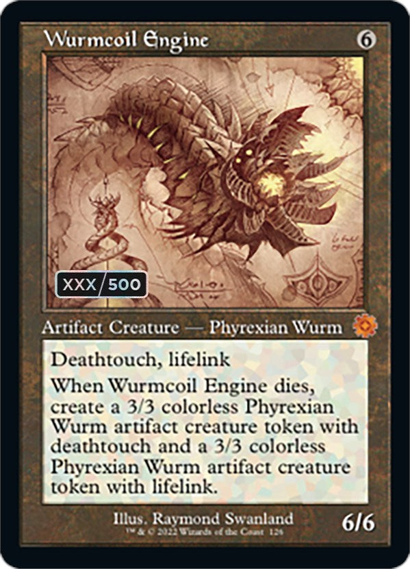 Wurmcoil Engine (Retro Schematic) (Serialized) [The Brothers' War Retro Artifacts] | Deep Dive Games St. Marys