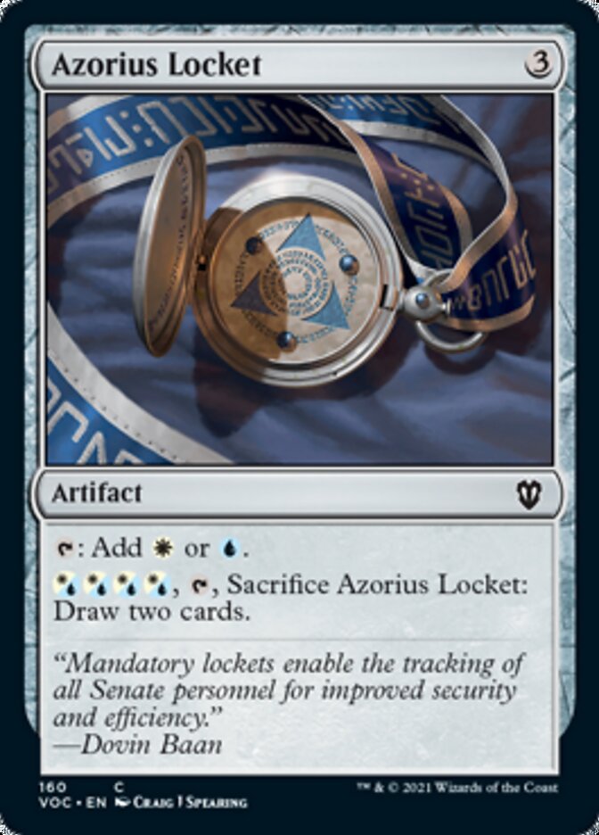 Azorius Locket [Innistrad: Crimson Vow Commander] | Deep Dive Games St. Marys