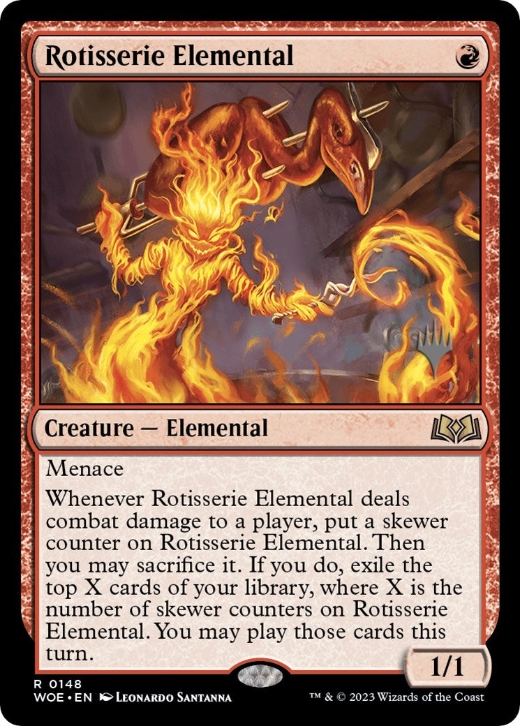 Rotisserie Elemental (Promo Pack) [Wilds of Eldraine Promos] | Deep Dive Games St. Marys