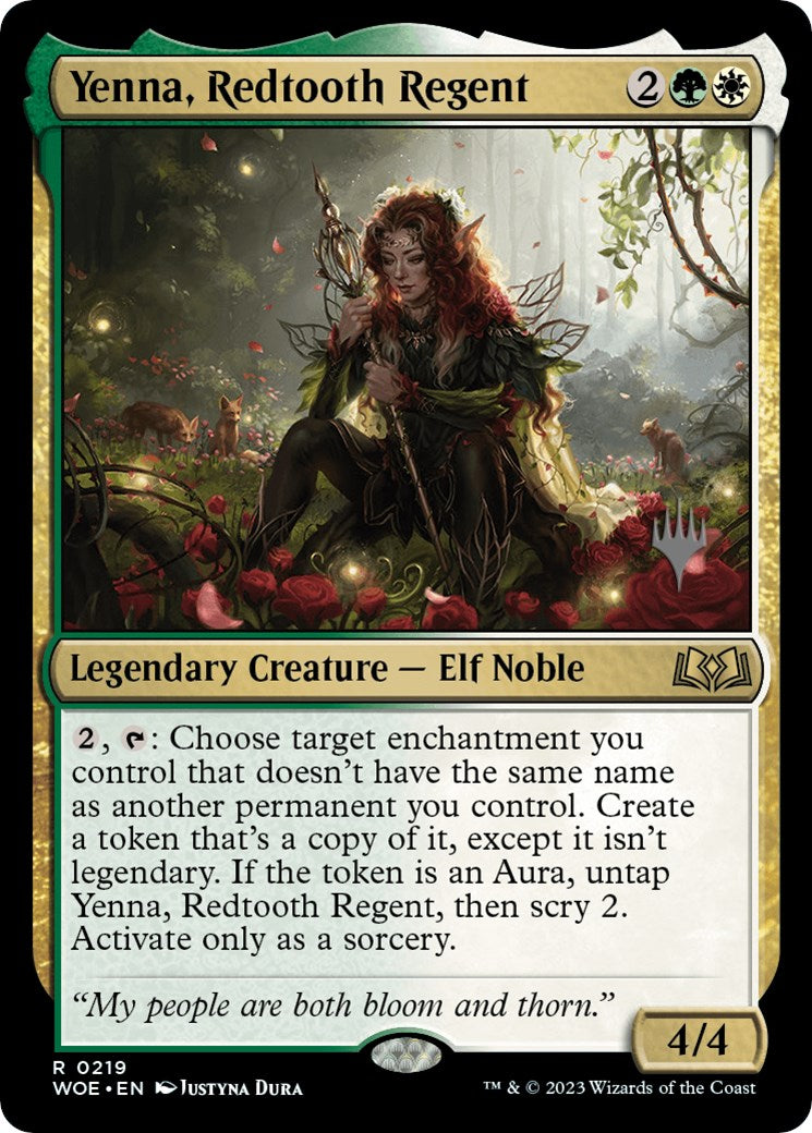 Yenna, Redtooth Regent (Promo Pack) [Wilds of Eldraine Promos] | Deep Dive Games St. Marys