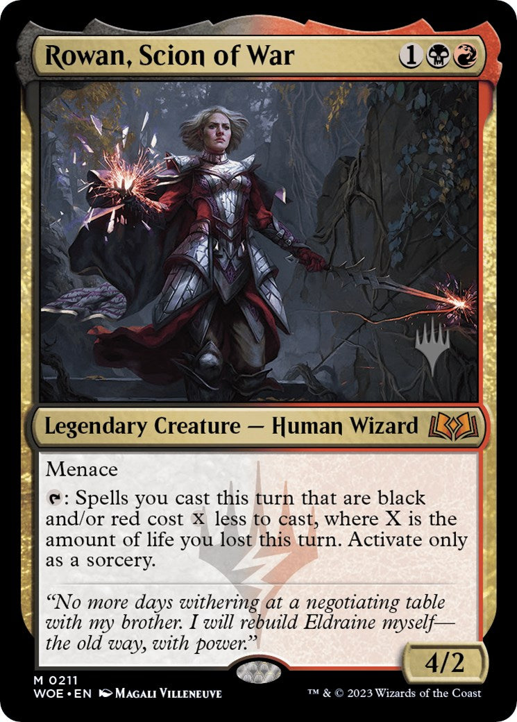 Rowan, Scion of War (Promo Pack) [Wilds of Eldraine Promos] | Deep Dive Games St. Marys
