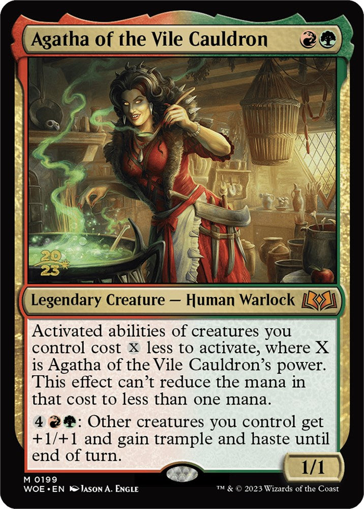 Agatha of the Vile Cauldron [Wilds of Eldraine Prerelease Promos] | Deep Dive Games St. Marys