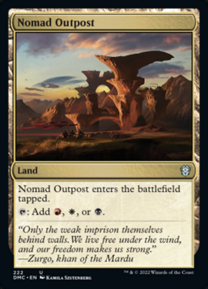 Nomad Outpost [Dominaria United Commander] | Deep Dive Games St. Marys