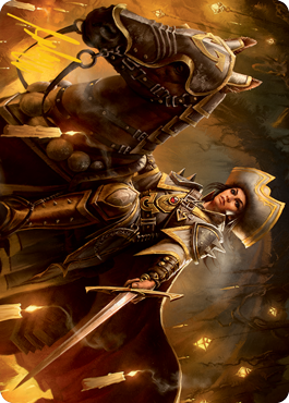 Seasoned Cathar Art Card (Gold-Stamped Signature) [Innistrad: Midnight Hunt Art Series] | Deep Dive Games St. Marys