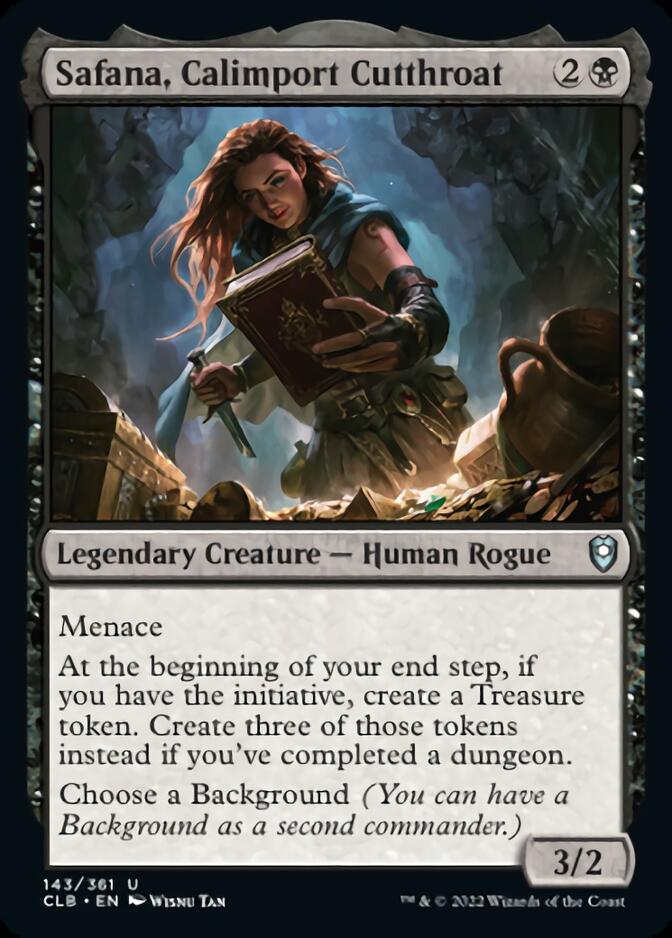 Safana, Calimport Cutthroat [Commander Legends: Battle for Baldur's Gate] | Deep Dive Games St. Marys