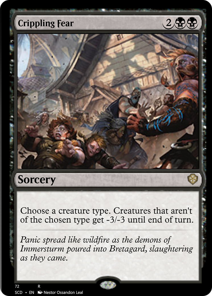 Crippling Fear [Starter Commander Decks] | Deep Dive Games St. Marys
