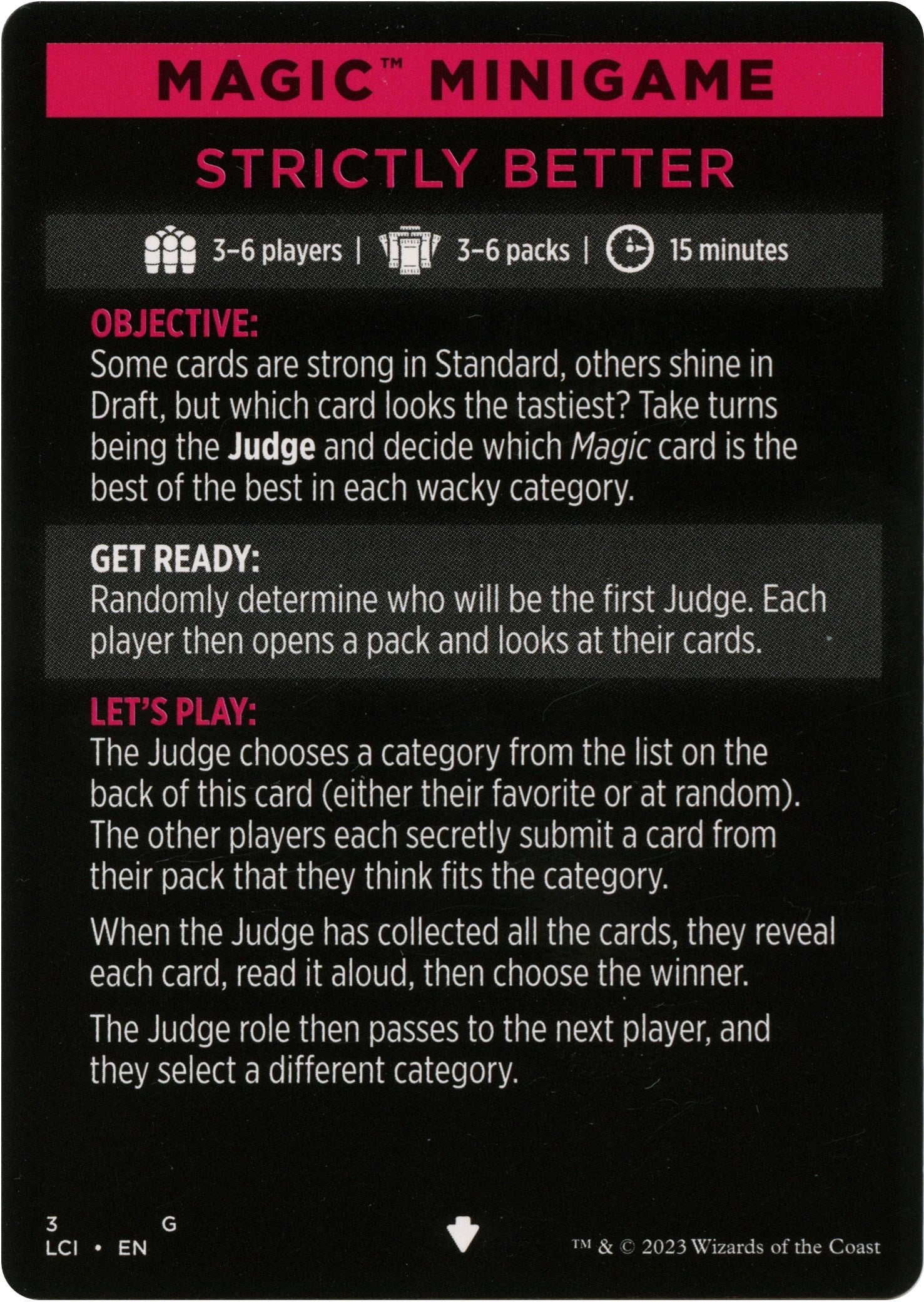 Strictly Better (Magic Minigame) [The Lost Caverns of Ixalan Minigame] | Deep Dive Games St. Marys