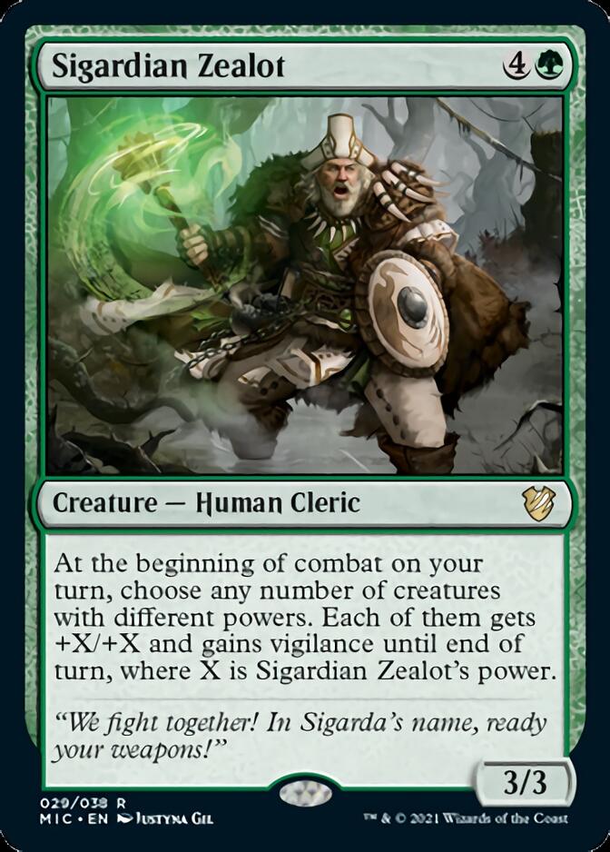 Sigardian Zealot [Innistrad: Midnight Hunt Commander] | Deep Dive Games St. Marys