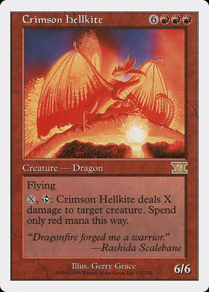 Crimson Hellkite [Classic Sixth Edition] | Deep Dive Games St. Marys