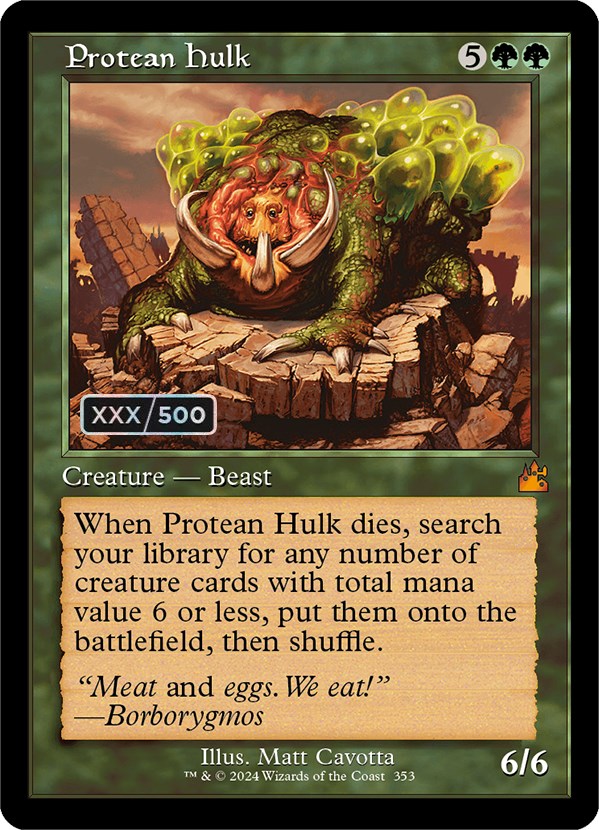 Protean Hulk (Retro) (Serialized) [Ravnica Remastered] | Deep Dive Games St. Marys