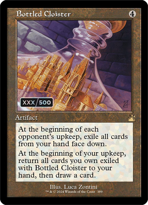 Bottled Cloister (Retro) (Serialized) [Ravnica Remastered] | Deep Dive Games St. Marys