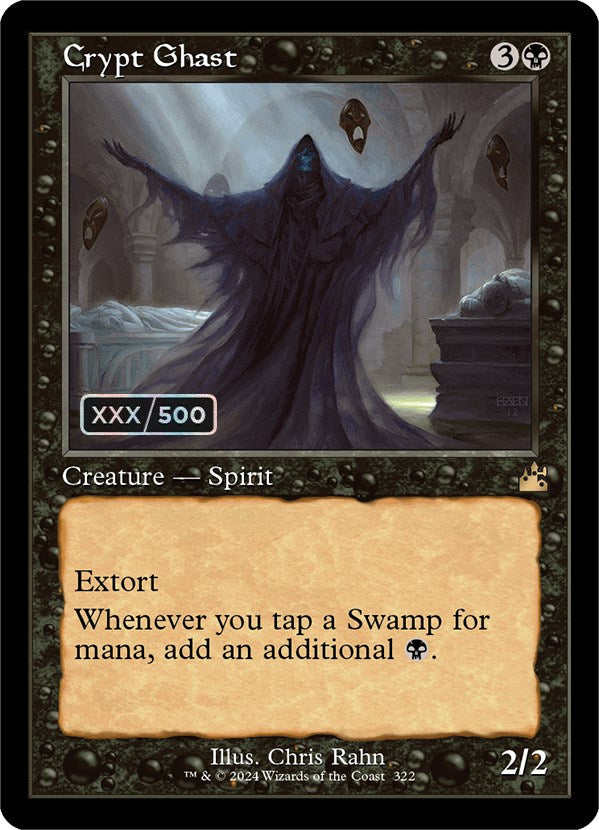 Crypt Ghast (Retro) (Serialized) [Ravnica Remastered] | Deep Dive Games St. Marys