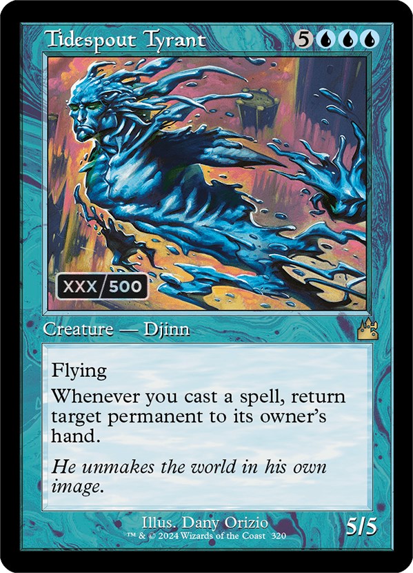 Tidespout Tyrant (Retro) (Serialized) [Ravnica Remastered] | Deep Dive Games St. Marys
