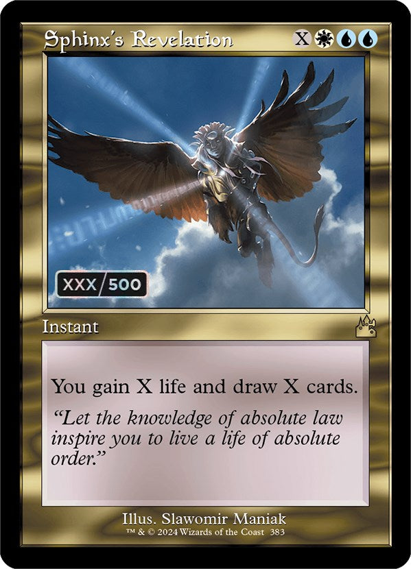 Sphinx's Revelation (Retro) (Serialized) [Ravnica Remastered] | Deep Dive Games St. Marys