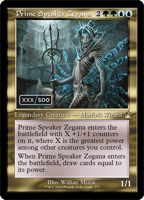 Prime Speaker Zegana (Retro) (Serialized) [Ravnica Remastered] | Deep Dive Games St. Marys