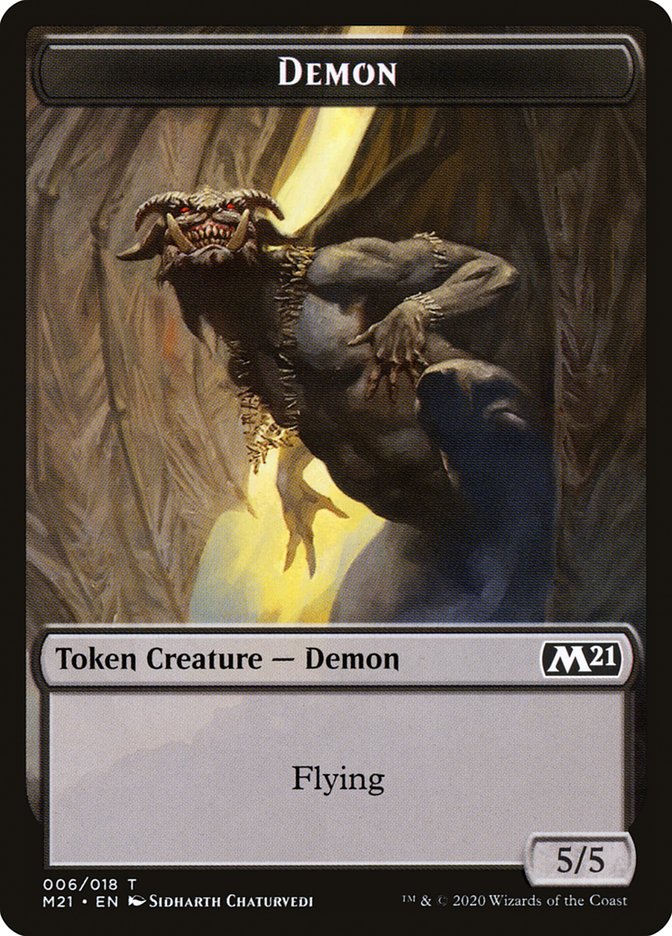 Demon Token [Core Set 2021 Tokens] | Deep Dive Games St. Marys