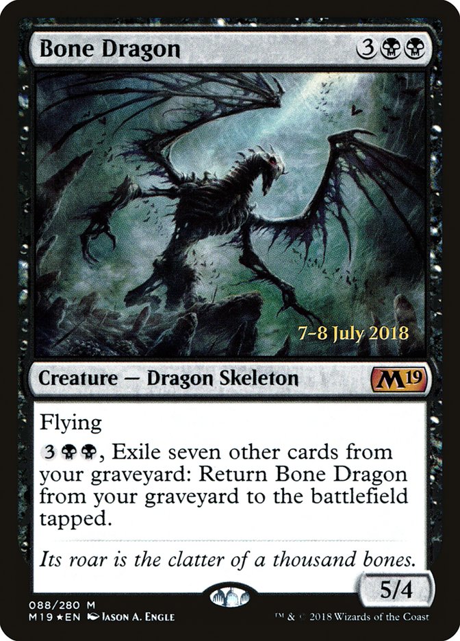 Bone Dragon [Core Set 2019 Prerelease Promos] | Deep Dive Games St. Marys