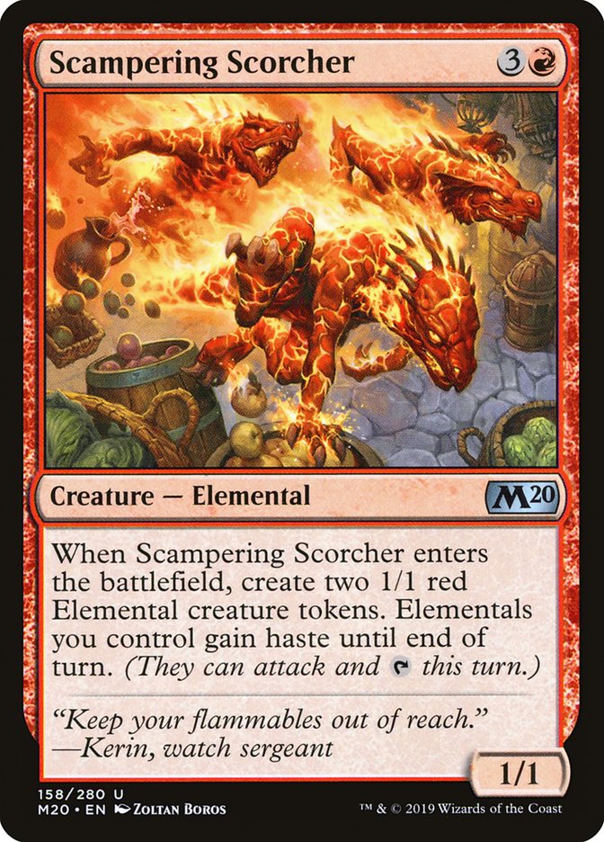 Scampering Scorcher [Core Set 2020] | Deep Dive Games St. Marys