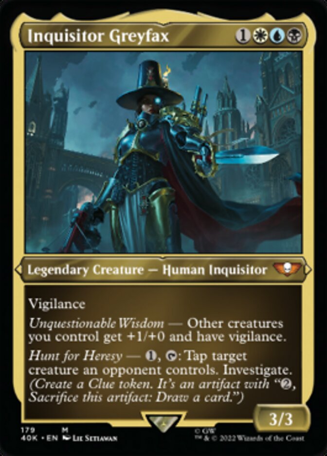Inquisitor Greyfax (Display Commander) (Surge Foil) [Warhammer 40,000] | Deep Dive Games St. Marys