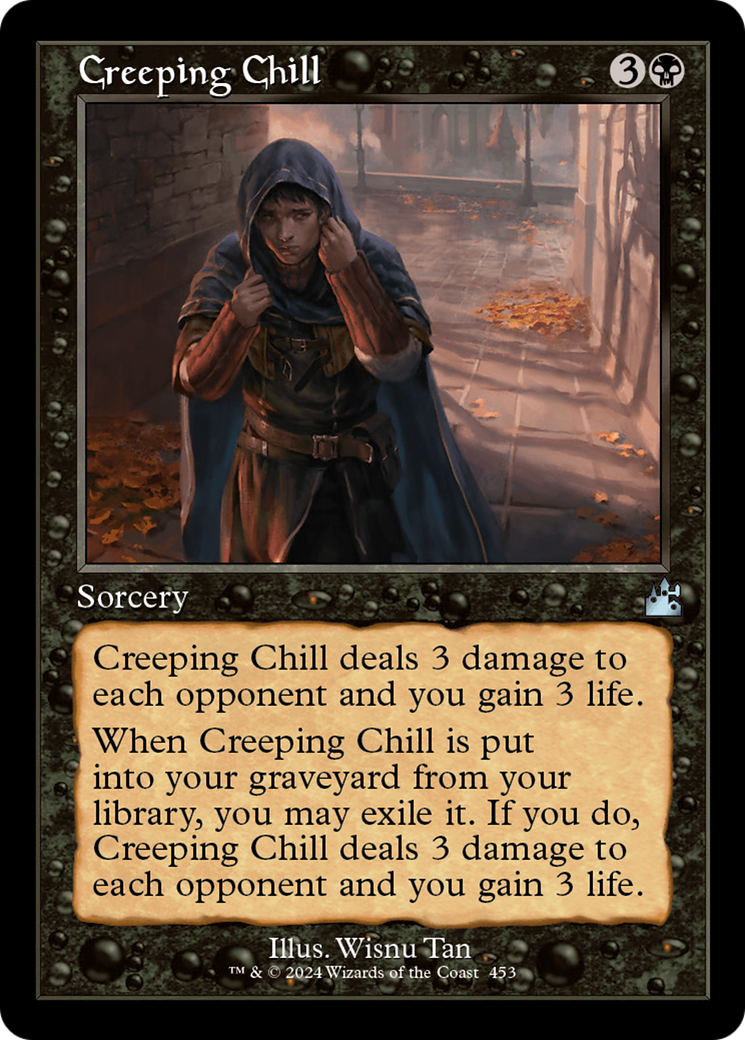 Creeping Chill (Retro Frame) [Ravnica Remastered] | Deep Dive Games St. Marys