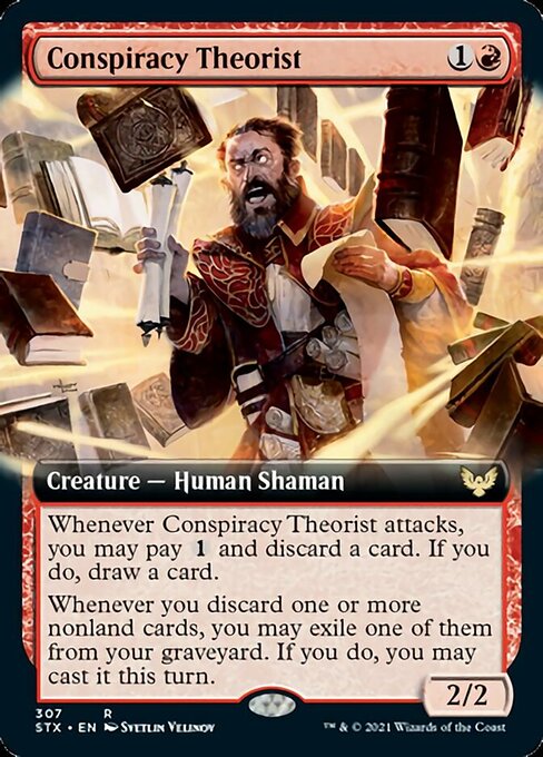 Conspiracy Theorist (Extended Art) [Strixhaven: School of Mages] | Deep Dive Games St. Marys