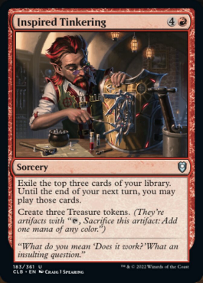 Inspired Tinkering [Commander Legends: Battle for Baldur's Gate] | Deep Dive Games St. Marys