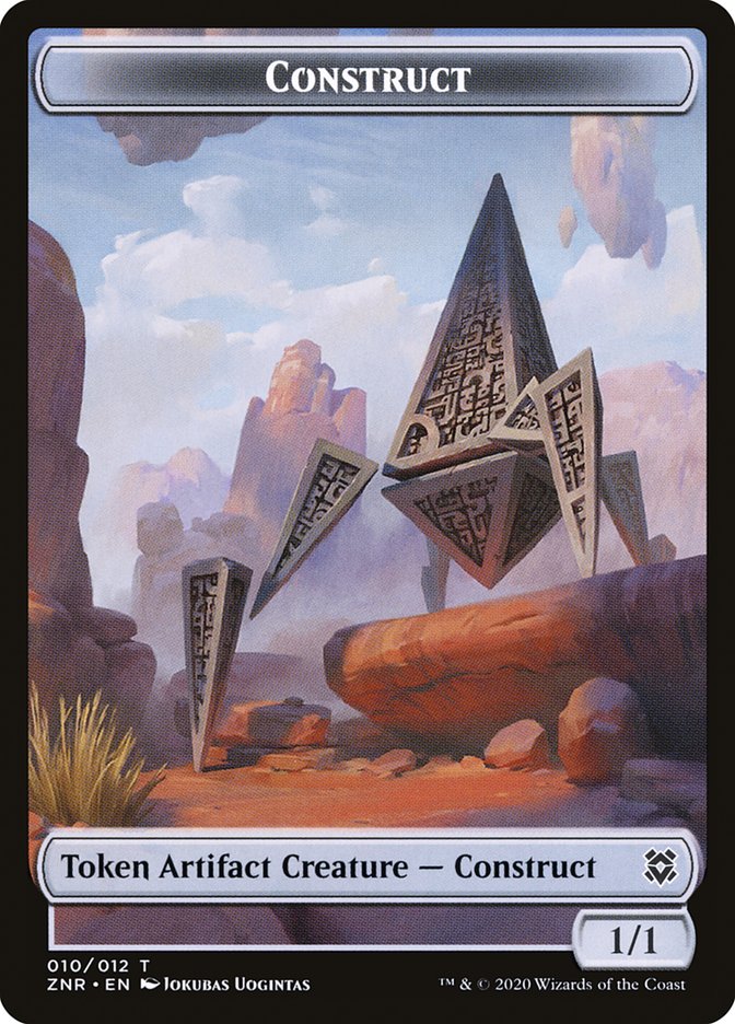 Cat // Construct Double-Sided Token [Zendikar Rising Tokens] | Deep Dive Games St. Marys