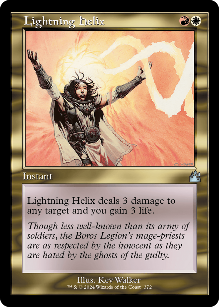 Lightning Helix (Retro Frame) [Ravnica Remastered] | Deep Dive Games St. Marys